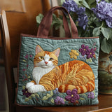 Handcrafted Ginger Cat Tote