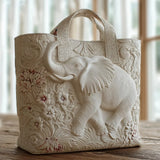 Artisan Elephant Motif Tote