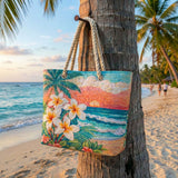 Artisan-Made Beach Tote | Tropical Paradise