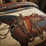 Prairie Horse 3-Piece Quilted Bedspread Set