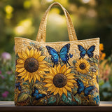 Artisan Bag - Sunflower and Blue Butterfly Motif