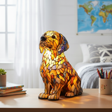 Illuminating Spiritual Golden Retriever Companion