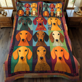 Charming Dachshund 3-Piece Bed Linen Set