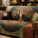 Quilted Sofa Cover - Ancient Bloom Design (Model NCU0TV578)