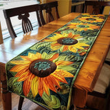 Plush Table Runner - Sunflower Garden Design