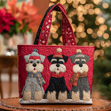 Artisan Bag Featuring Trio of Schnauzers Design