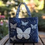 Artisan-Made Silver Butterfly Handbag