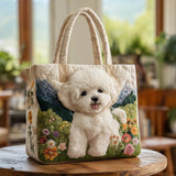 Handcrafted Quilted Bag - Magical Dog Print