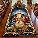 Christmas Star Motif Cushioned Table Runner
