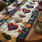 Blossoming Hearts Table Runner