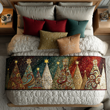 Bright Forest Quilted Bed Runner - Model NCU0DK9922