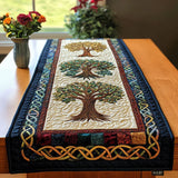 Celtic Tree Design Padded Table Runner