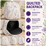 Custom Quilted Backpack with Golden Retriever and Starry Night Design - LV15