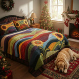 Sunflower Field 3-Piece Bedding Set
