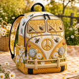 Bee & Honey Quilted Hippie Van Backpack - LD22 Edition