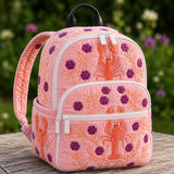 LD15 Sunset Quilted Backpack with Triple Zipper Design - Book Van Edition