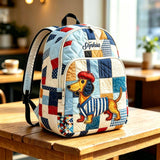 Charming Custom Quilted Dachshund Backpack TG47