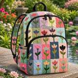 Custom Floral Patchwork Quilted Backpack TN49