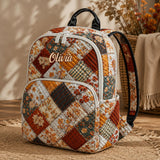 Custom Floral Quilted Coquette Backpack TP54