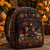 Personalized Day of the Dead Quilted Backpack TP56