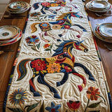 Galloping Horse Padded Table Runner