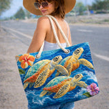 Artisan-Made Beach Tote | Tortuga Marina II