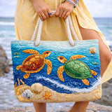 Tropical Turtle Handmade Beach Tote