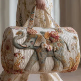 Quilted Elephant Adventure Tote