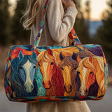 Quilted Equestrian Travel Bag
