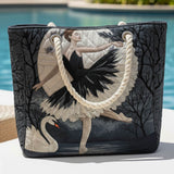 Handcrafted Elegant Ballerina Beach Tote