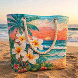 Artisan-Made Beach Tote | Tropical Paradise