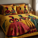 Soulbound Roots 3-Piece Quilted Bedspread Set