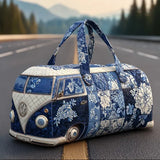 Indigo Quilted Travel Tote
