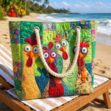 One-of-a-Kind Handmade Beach Bag | Quirky Hen Design