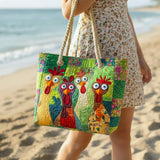 One-of-a-Kind Handmade Beach Bag | Quirky Hen Design