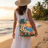 Artisan-Made Beach Tote | Tropical Escape