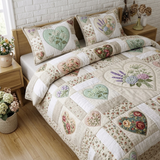 Floral Patchwork 3-Piece Quilted Bedding Set