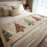 Festive Holly Jolly Quilted Bed Runner - NCU0PT9112