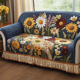 Joyful Petal Quilted Sofa Protector - Model NCU0NNT2121