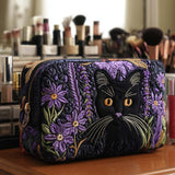 Lucky Charm Cat Quilted Makeup Bag - Model NCU0NNT2081