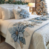 Midnight Bloom Quilted Bed Runner - Model NCU0XD786