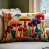Snug Pillowcase Featuring a Whimsical Mushroom Garden Design