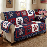 Patriotic Paws Quilted Sofa Protector - Model NCU0NTV1060
