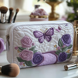 Chic Lilac Quilted Makeup Bag - NCU0DV7740