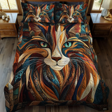 3-Piece Bedding Set with Charming Cat Patterns