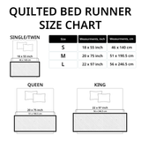 Snowy Splendor Quilted Bed Runner - Model NCU0DV7605