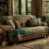 Radiant Roots Quilted Sofa Protector - Model NCU0DV1229