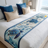 Seashell Journey Quilted Bed Runner - Model NCU0PT8018