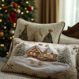 Snug Pillowcase - Winter Wonderland Cabin