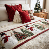 Snowy Joy Quilted Bed Runner - Model NCU0PT9041